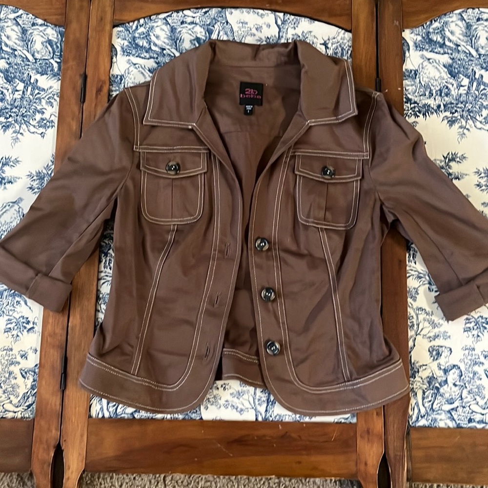 bebe brown jacket